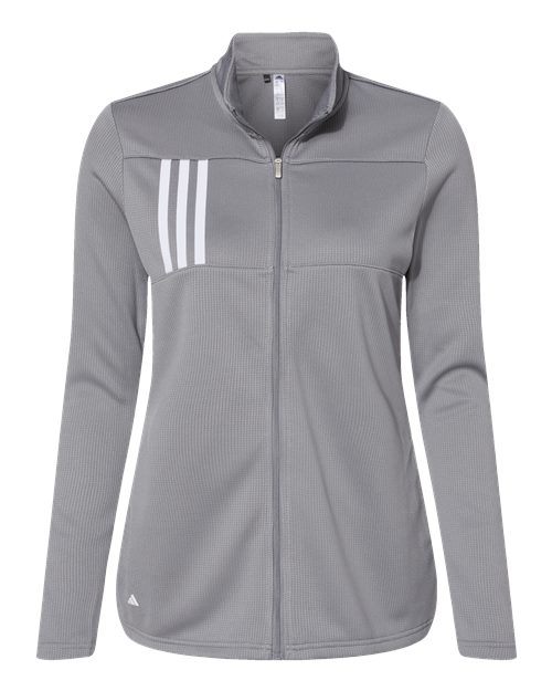 Women's 3-Stripes Double Knit Full-Zip | USA Decoration
