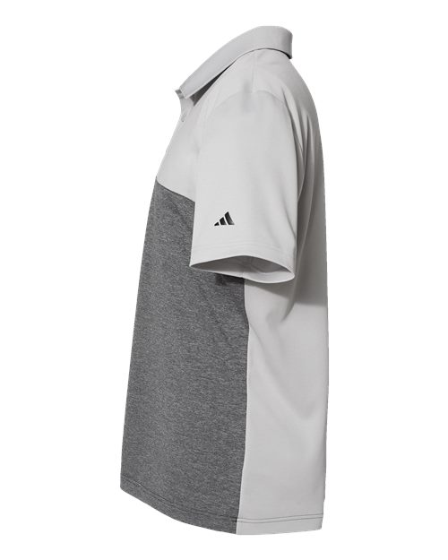 Heathered Colorblocked 3-Stripes Polo | USA Decoration