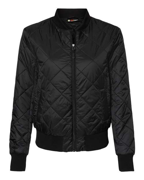 Women's HeatLast™ Quilted Packable Bomber | USA Decoration