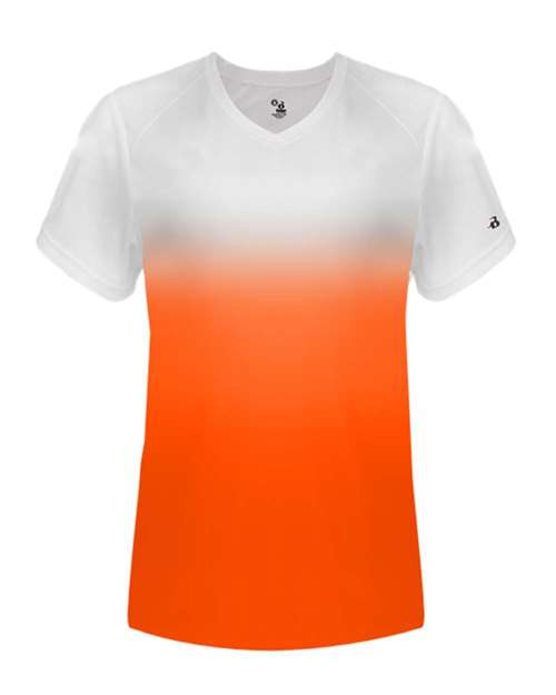 Women's V-Neck Ombre T-Shirt | USA Decoration