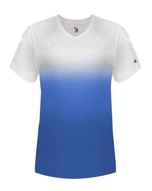Women's V-Neck Ombre T-Shirt | USA Decoration