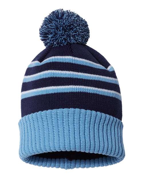 Pom Cuffed Beanie | USA Decoration