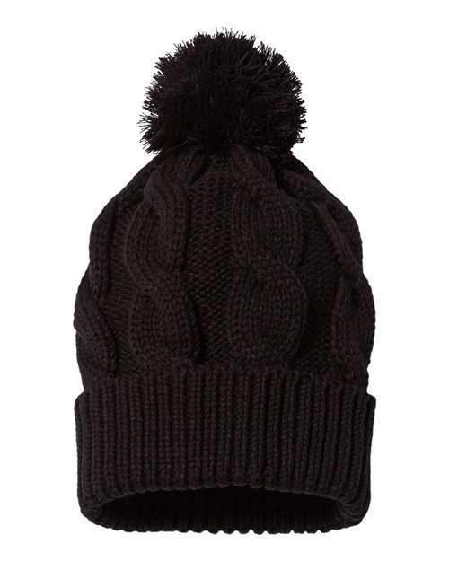 Chunk Twist Cuffed Beanie | USA Decoration