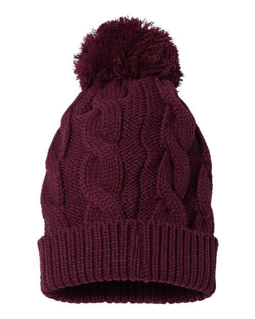 Chunk Twist Cuffed Beanie | USA Decoration