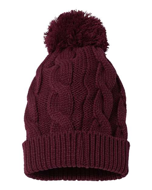 Chunk Twist Cuffed Beanie | USA Decoration