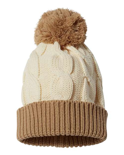 Chunk Twist Cuffed Beanie | USA Decoration