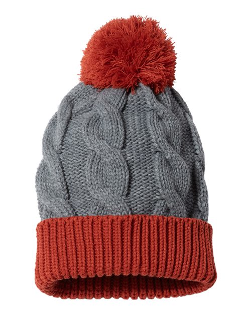 Chunk Twist Cuffed Beanie | USA Decoration