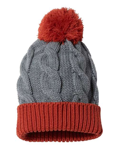 Chunk Twist Cuffed Beanie | USA Decoration