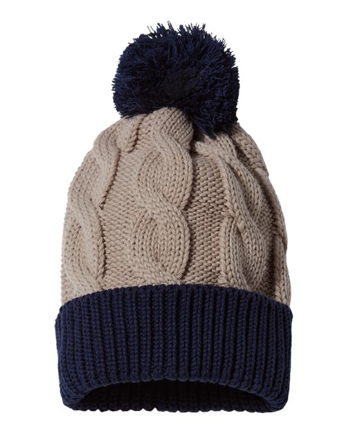 Chunk Twist Cuffed Beanie | USA Decoration