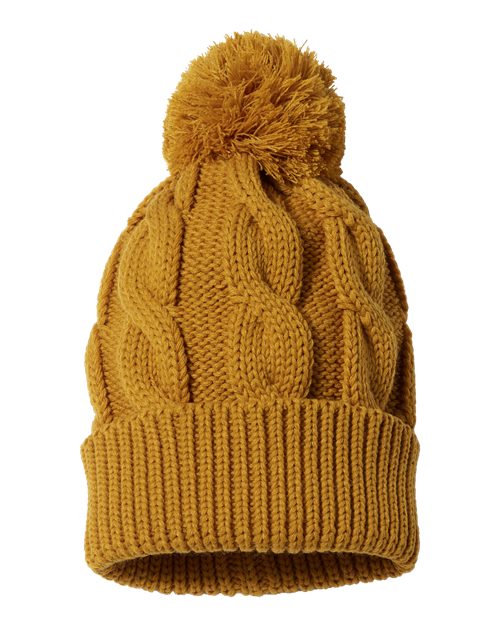 Chunk Twist Cuffed Beanie | USA Decoration