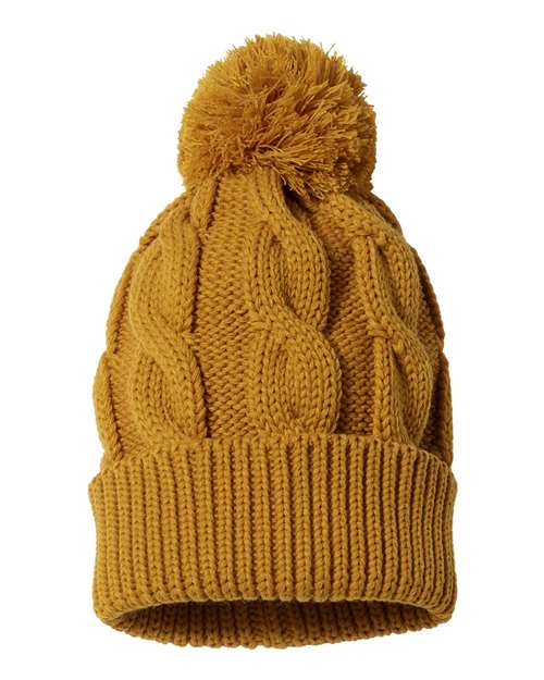 Chunk Twist Cuffed Beanie | USA Decoration