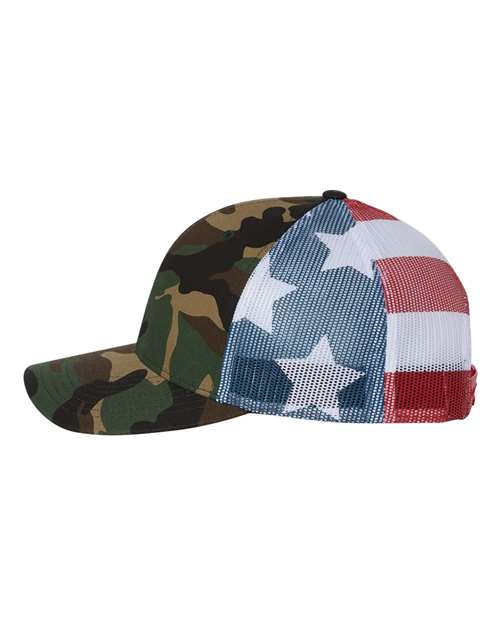 Printed Mesh Trucker Cap | USA Decoration