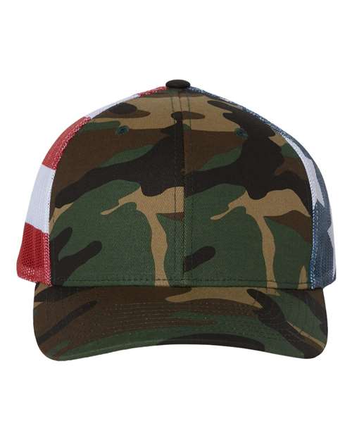 Printed Mesh Trucker Cap | USA Decoration