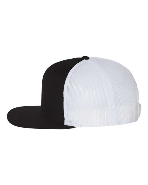 Wool Blend Flat Bill Trucker Cap | USA Decoration