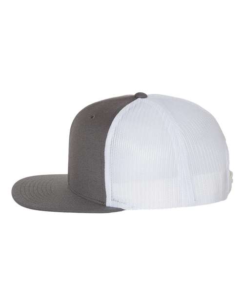 Wool Blend Flat Bill Trucker Cap | USA Decoration