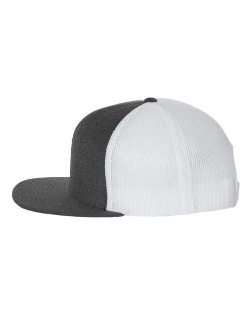 Wool Blend Flat Bill Trucker Cap | USA Decoration