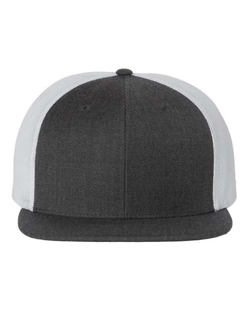 Wool Blend Flat Bill Trucker Cap | USA Decoration