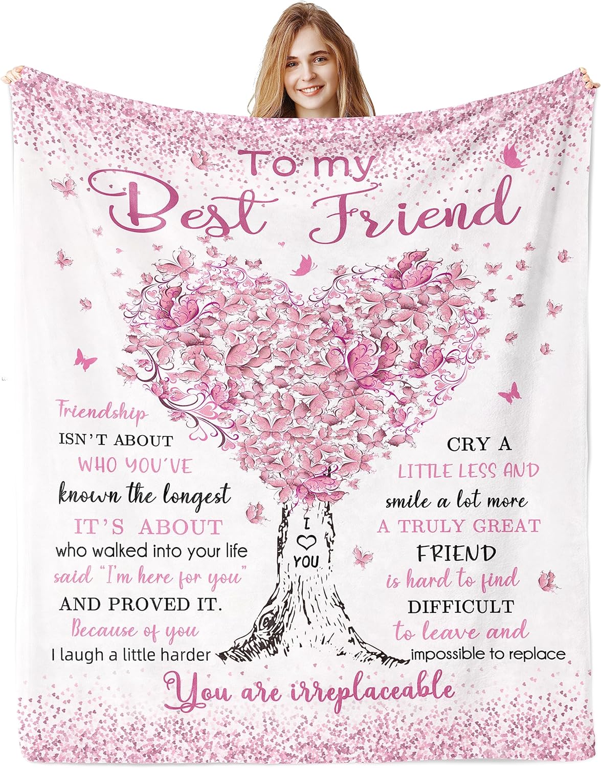 Best Friend Birthday Gifts for Women, Best Friends Blanket 60"x50"