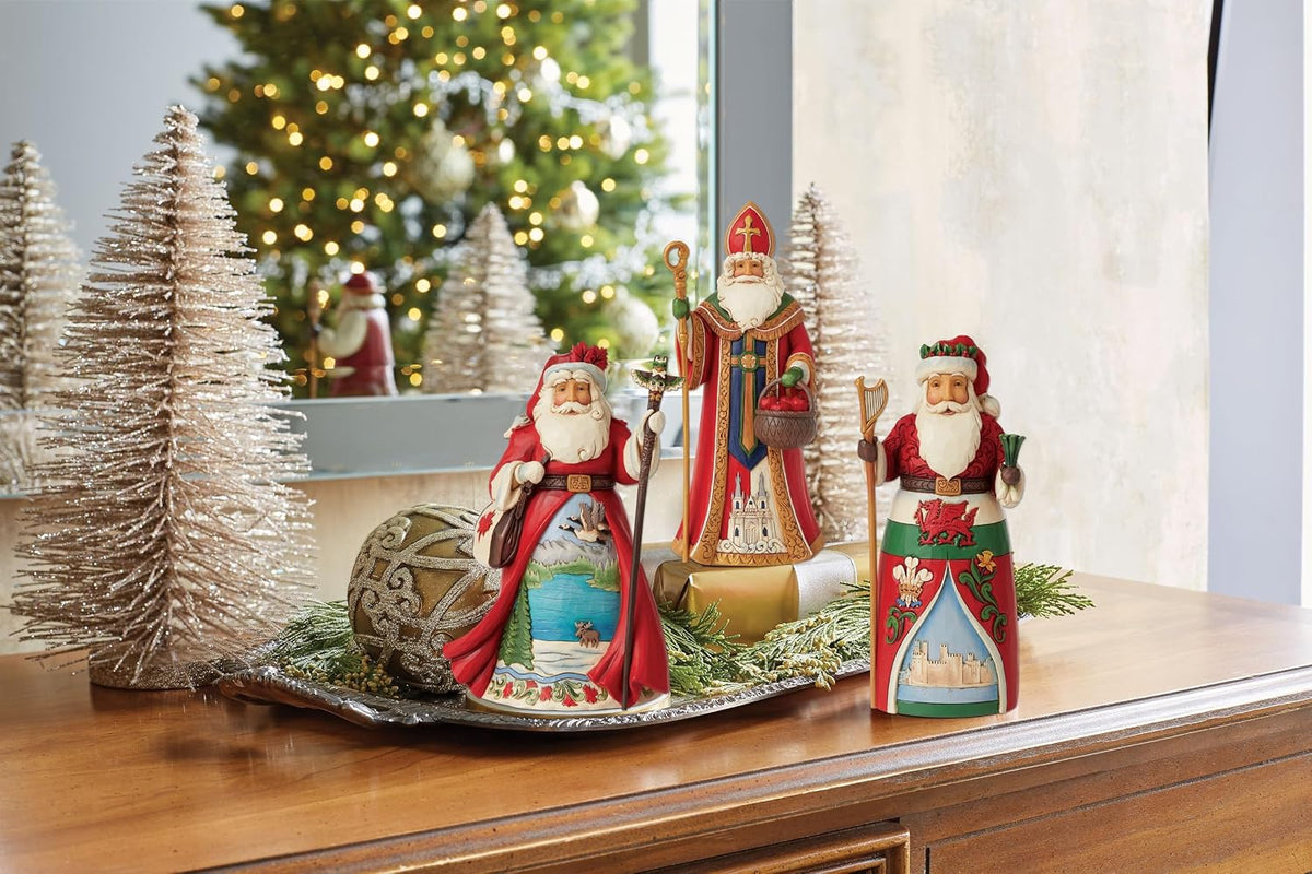 Enesco Jim Shore Heartwood Creek Christmas Around The World German Santa Figurine, 6.75 Inch, Multicolor