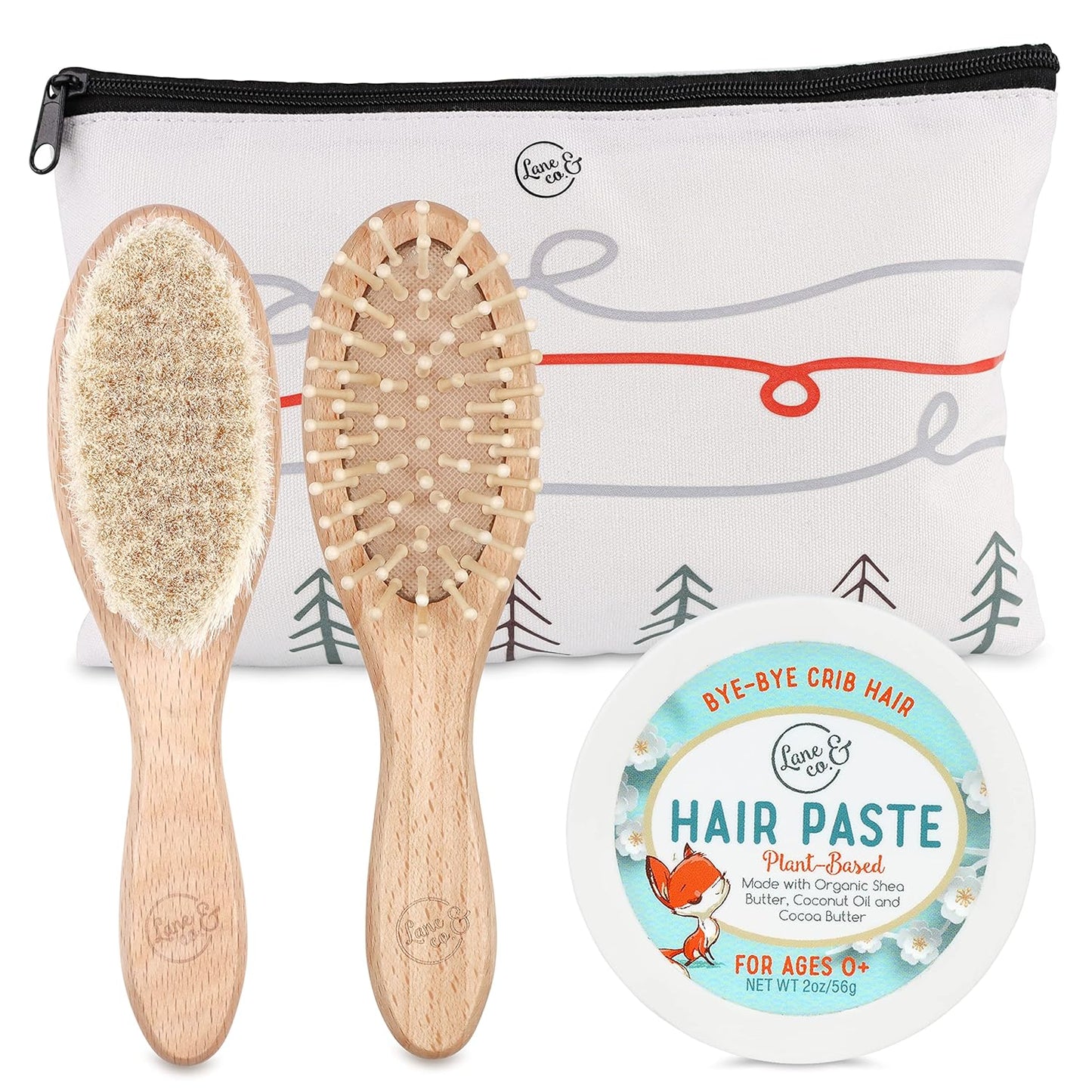 Lane & Co. Kids Hair Gel – Organic Styling Paste with Brush