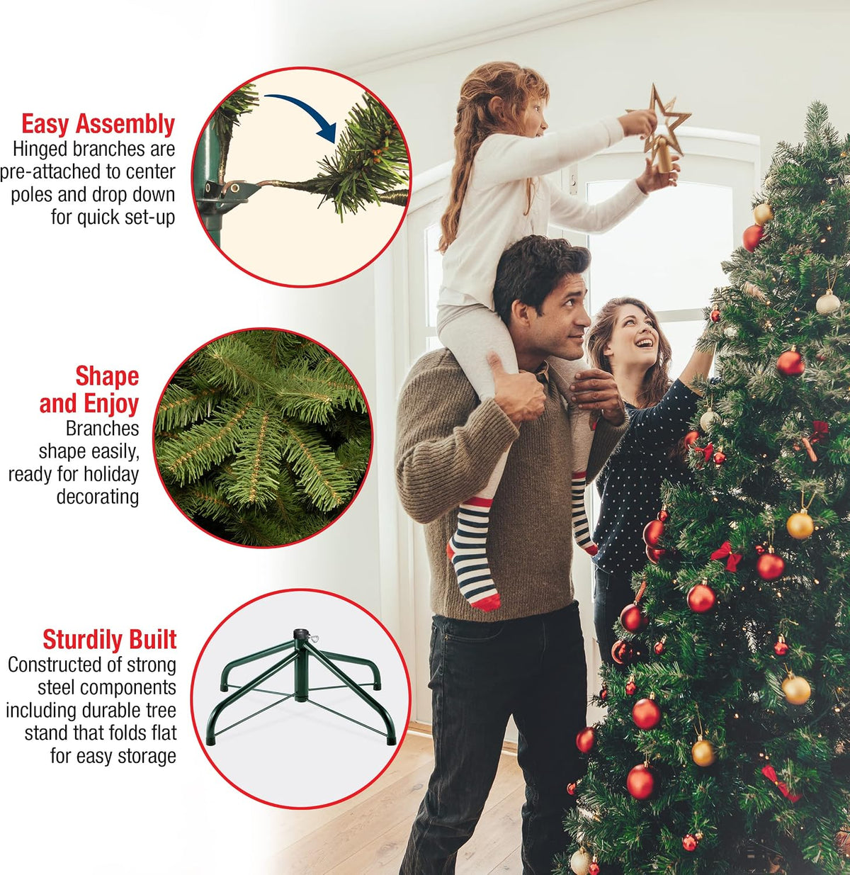 National Tree Company 7.5ft Unlit Dunhill Fir Artificial Christmas Tree