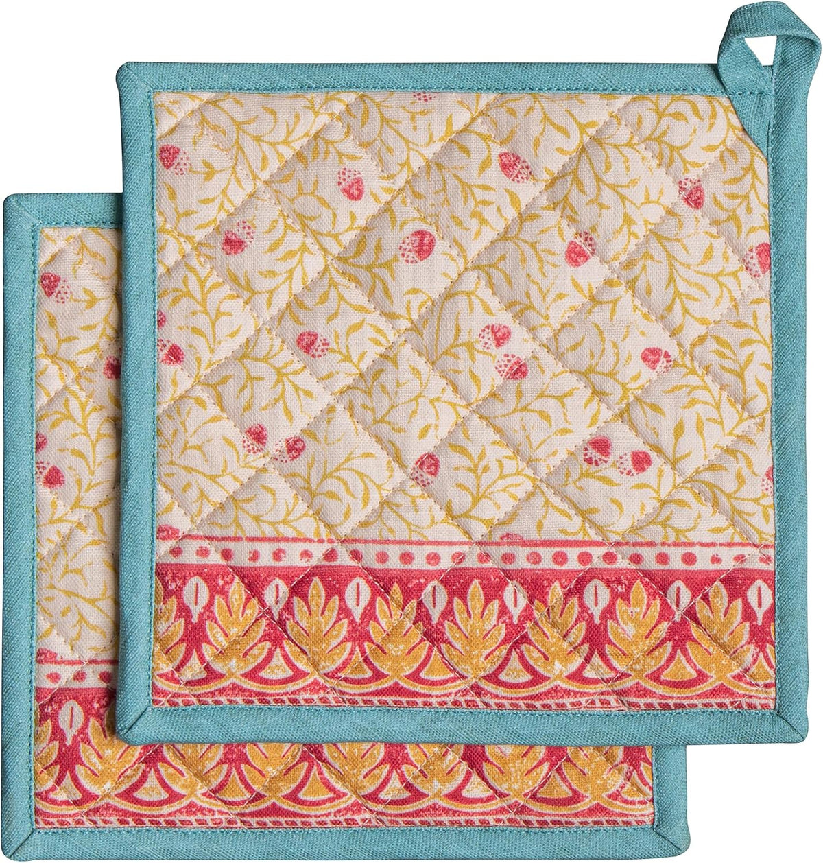 Maison d' Hermine Pot Holders 100% Cotton Potholders (8" x 8", Pack of 2)