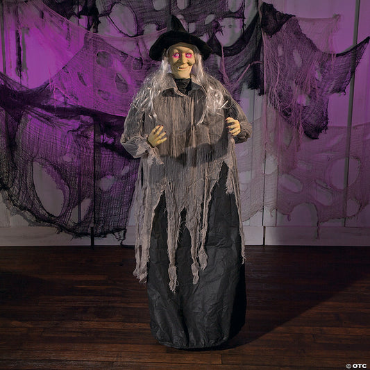 59" x 54" Floating Witch Halloween Decoration | USA Decoration®