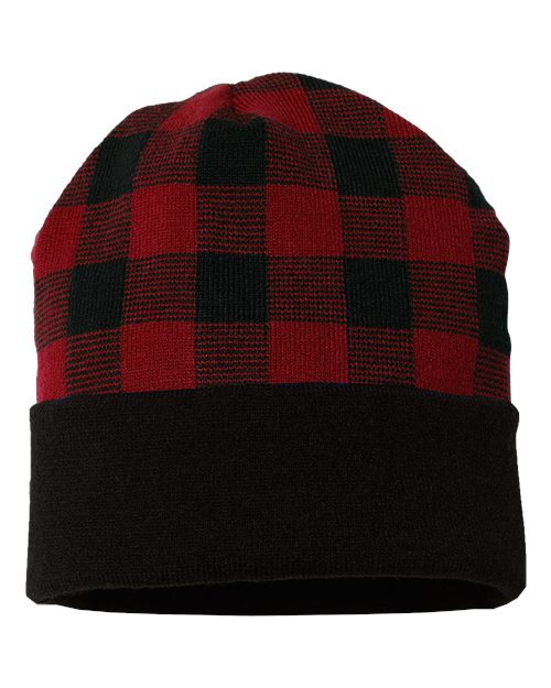 USA-Made Plaid Beanie | USA Decoration