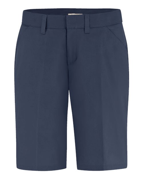 Women's Flat Front Shorts | USA Decoration