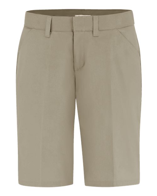 Women's Flat Front Shorts | USA Decoration