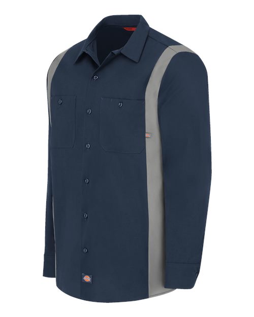 Industrial Colorblocked Long Sleeve Shirt | USA Decoration