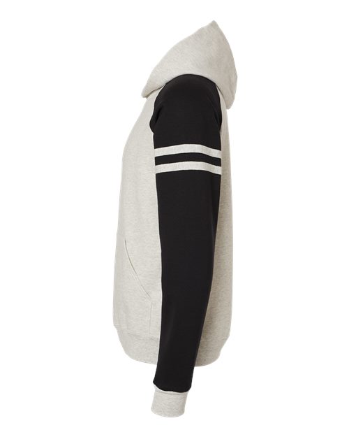 Nublend® Varsity Colorblocked Raglan Hooded Sweatshirt | USA Decoration