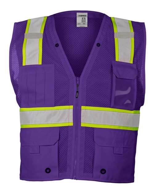 EV Series® Enhanced Visibility Multi-Pocket Mesh Vest | USA Decoration