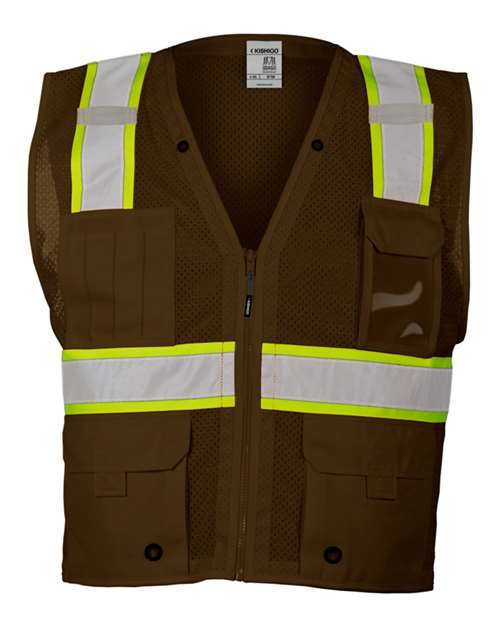 EV Series® Enhanced Visibility Multi-Pocket Mesh Vest | USA Decoration