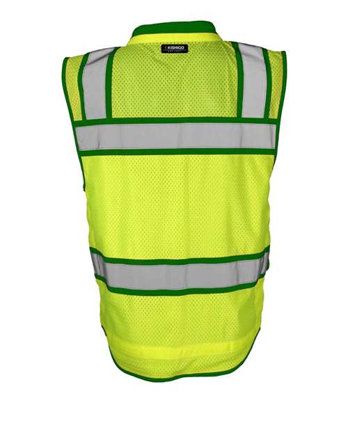 Color Contrast High Performance Surveyors Vest | USA Decoration