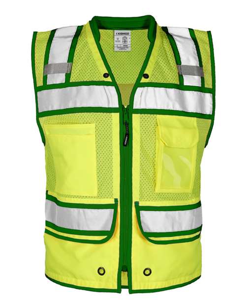 Color Contrast High Performance Surveyors Vest | USA Decoration