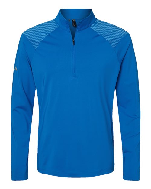 Shoulder Stripe Quarter-Zip Pullover | USA Decoration