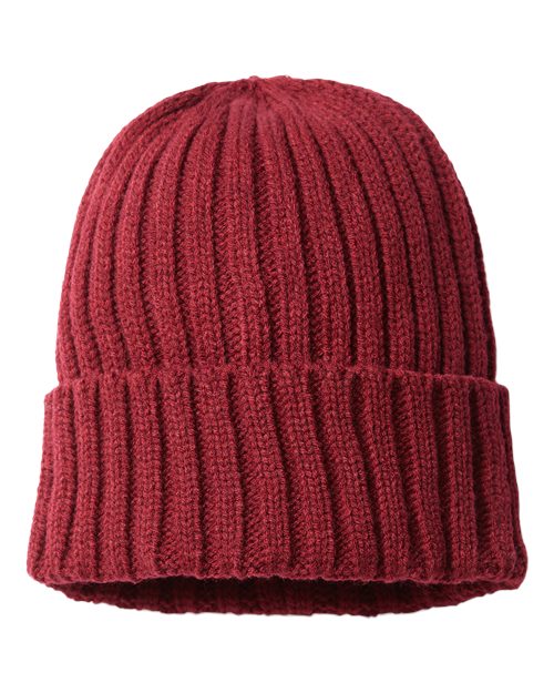 Sustainable Cable Knit Cuffed Beanie | USA Decoration