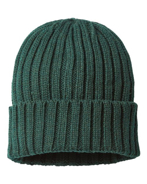 Sustainable Cable Knit Cuffed Beanie | USA Decoration