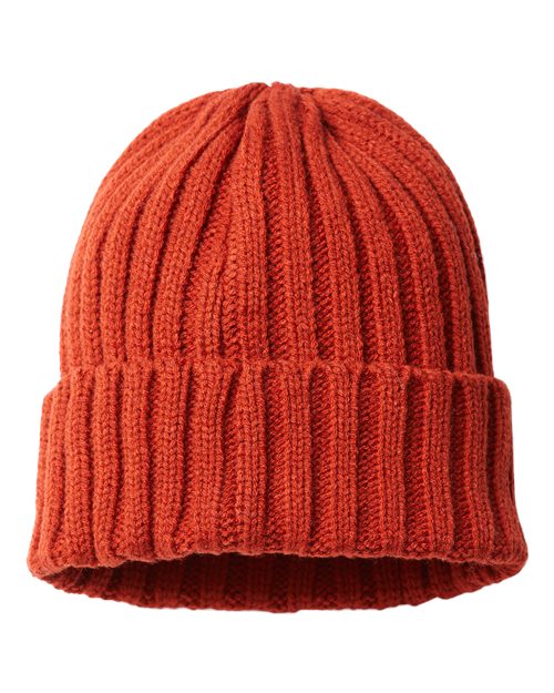 Sustainable Cable Knit Cuffed Beanie | USA Decoration