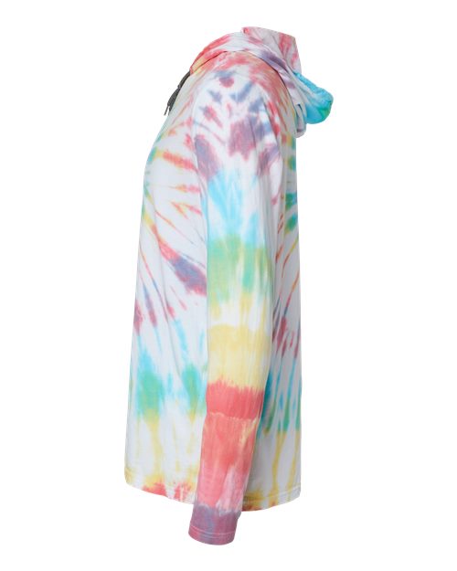 Tie-Dyed Long Sleeve Hooded T-Shirt | USA Decoration
