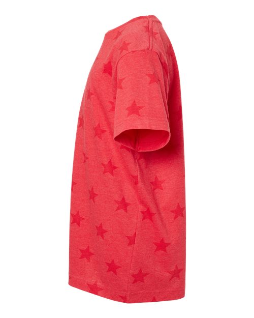 Youth Star Print Tee | USA Decoration