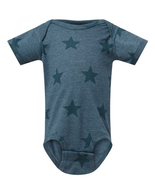 Infant Star Print Bodysuit | USA Decoration