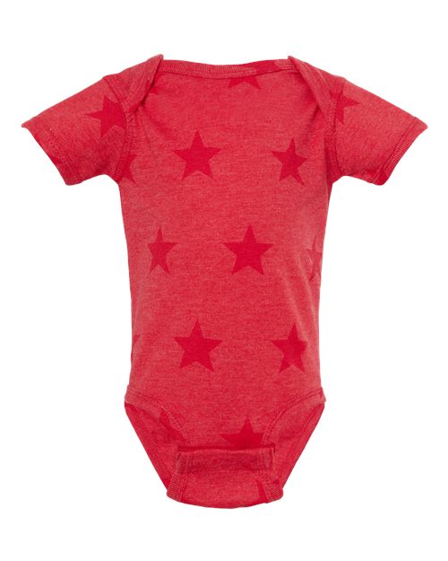 Infant Star Print Bodysuit | USA Decoration