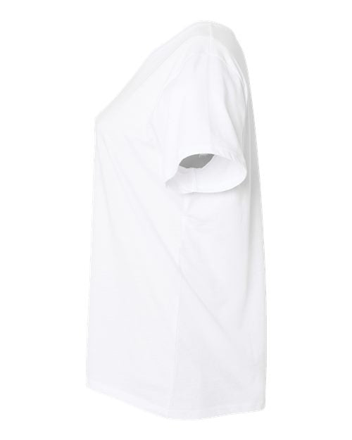 Curvy Collection Women's Fine Jersey V-Neck Tee | USA Decoration