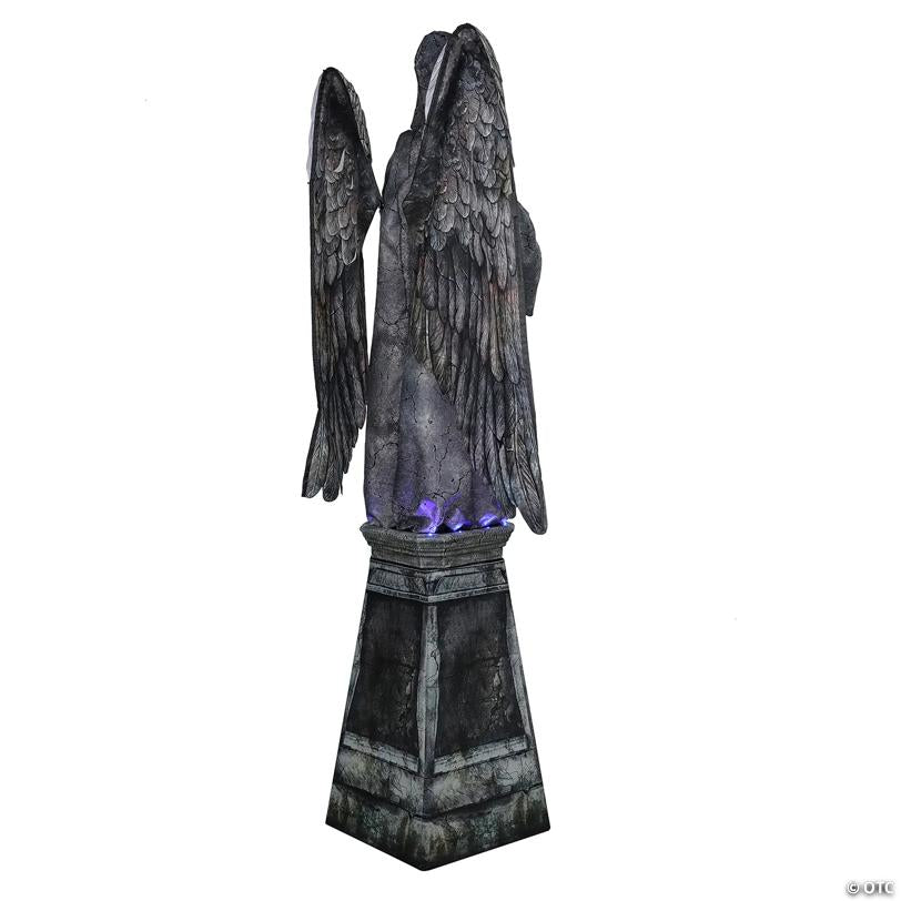 96" Animated Cemetery Angel Halloween Decoration