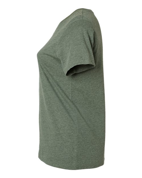 Curvy Collection Women's Fine Jersey V-Neck Tee | USA Decoration