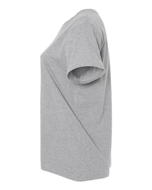 Curvy Collection Women's Fine Jersey V-Neck Tee | USA Decoration