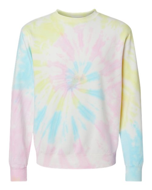 Midweight Tie-Dyed Crewneck Sweatshirt | USA Decoration