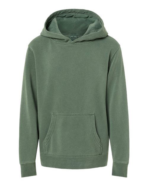 Youth Midweight Pigment-Dyed Hooded Sweatshirt | USA Decoration